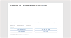 Desktop Screenshot of israelinsideout.com