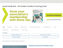 Tablet Screenshot of israelinsideout.com